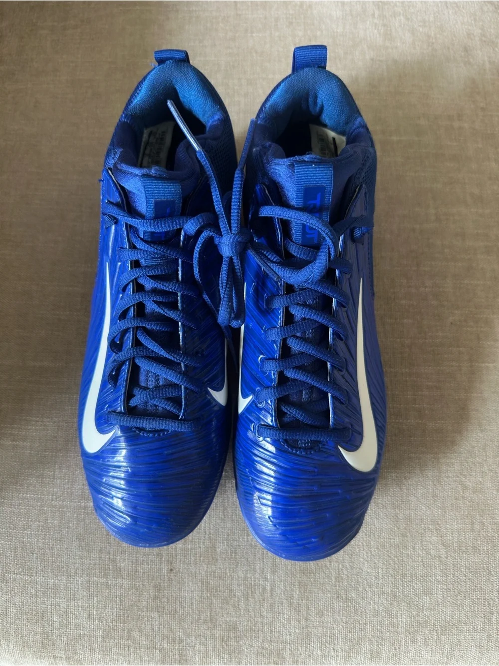 Nike Men’s Royal Blue Cleats with White Swoosh